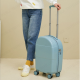 18 Inch Woman Travel Suitcase On Wheels Carry-Ons Trolley Bag Rolling Luggage Case Combination Lock Lightweight Luggage Valises